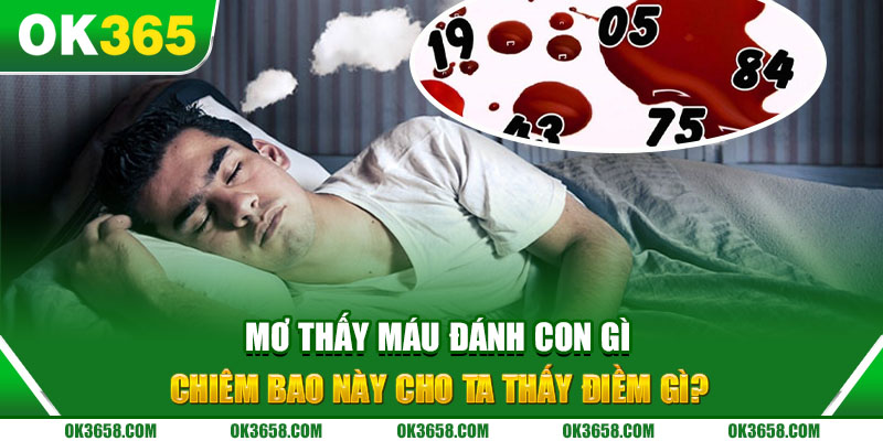 Mơ thấy máu có cả điềm tốt và điềm xấu